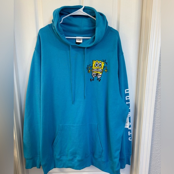 Nickelodeon Other - NWT SpongeBob “Stay Weird”Turquoise Sweatshirt Hoodie Size 3XL